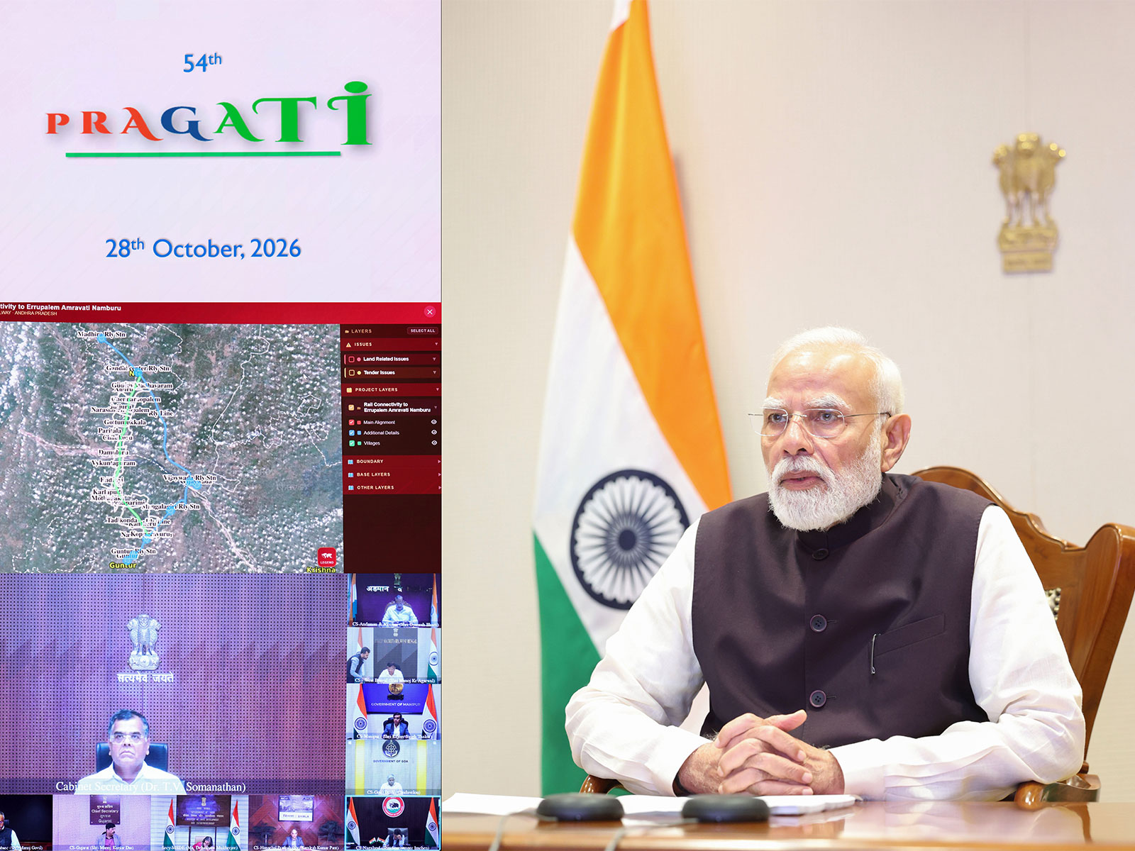 Prime Minister Narendra Modi chairs the 54th PRAGATI meeting at Seva Teerth (File Photo/ANI)