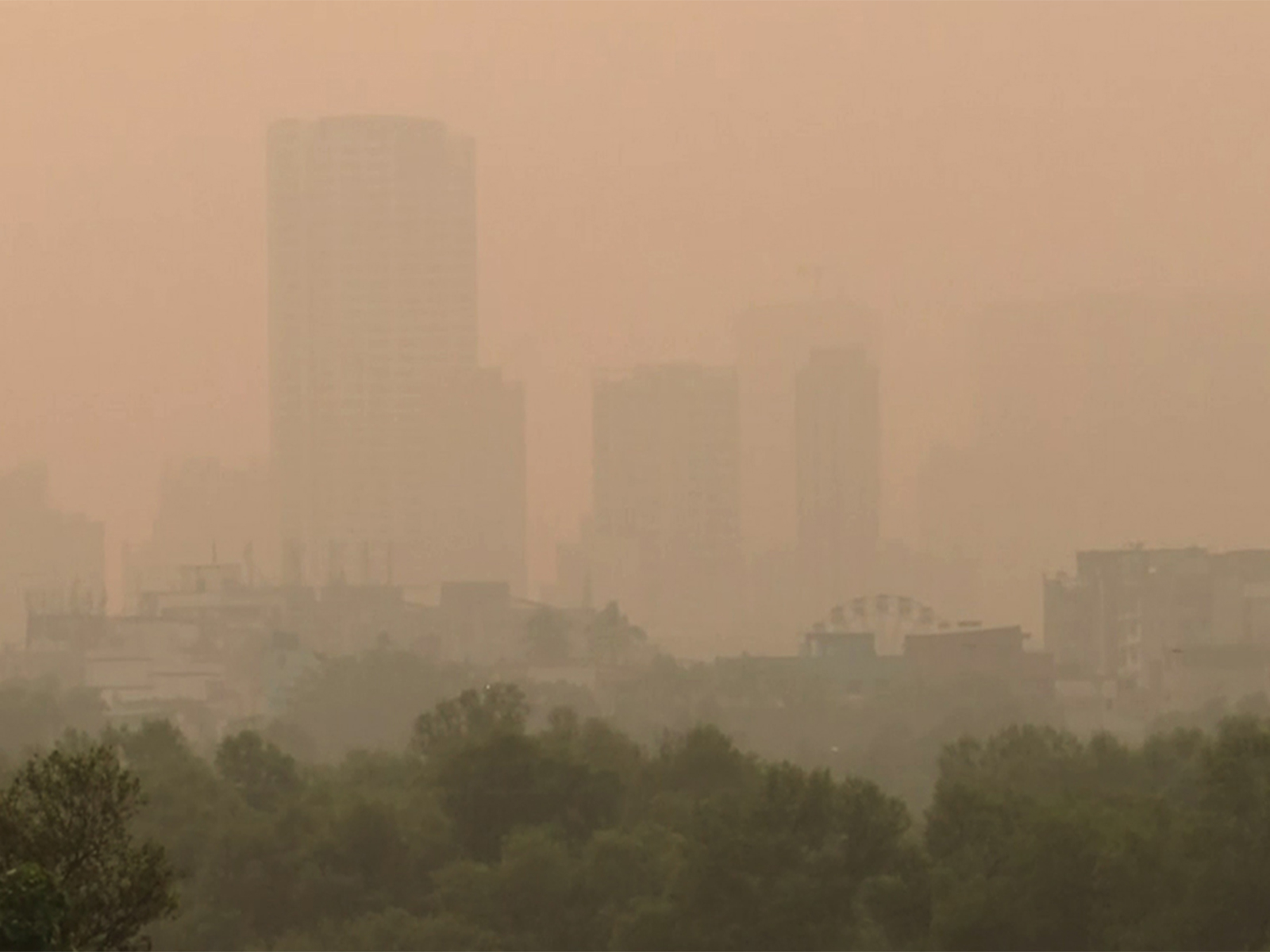 Air quality remained poor in the National Capital (Photo/ANI)
