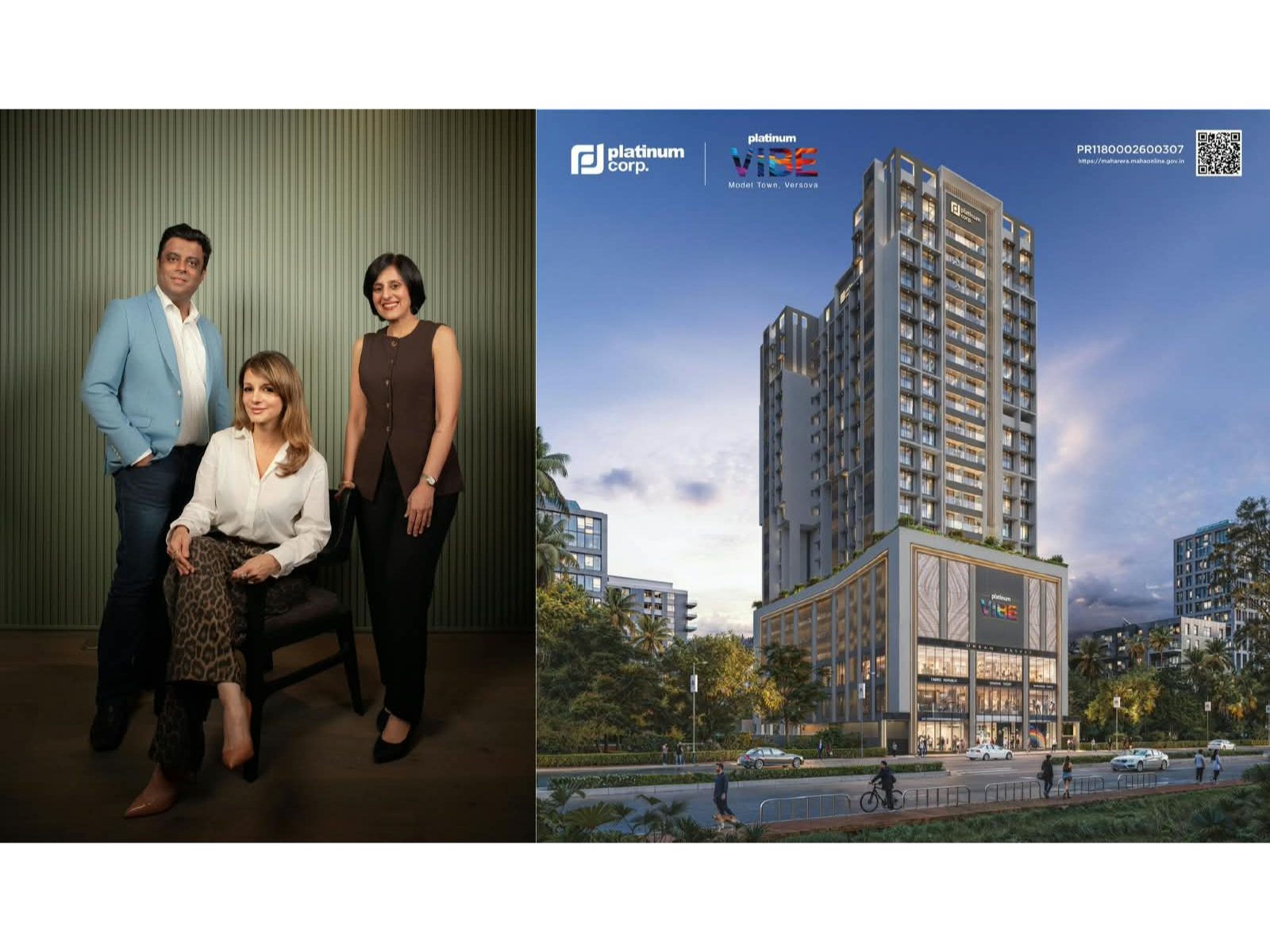 Platinum Vibe, the latest premium launch from Platinum Corp., brings a new expression of 'Hi-Design' contemporary luxury living to Versova