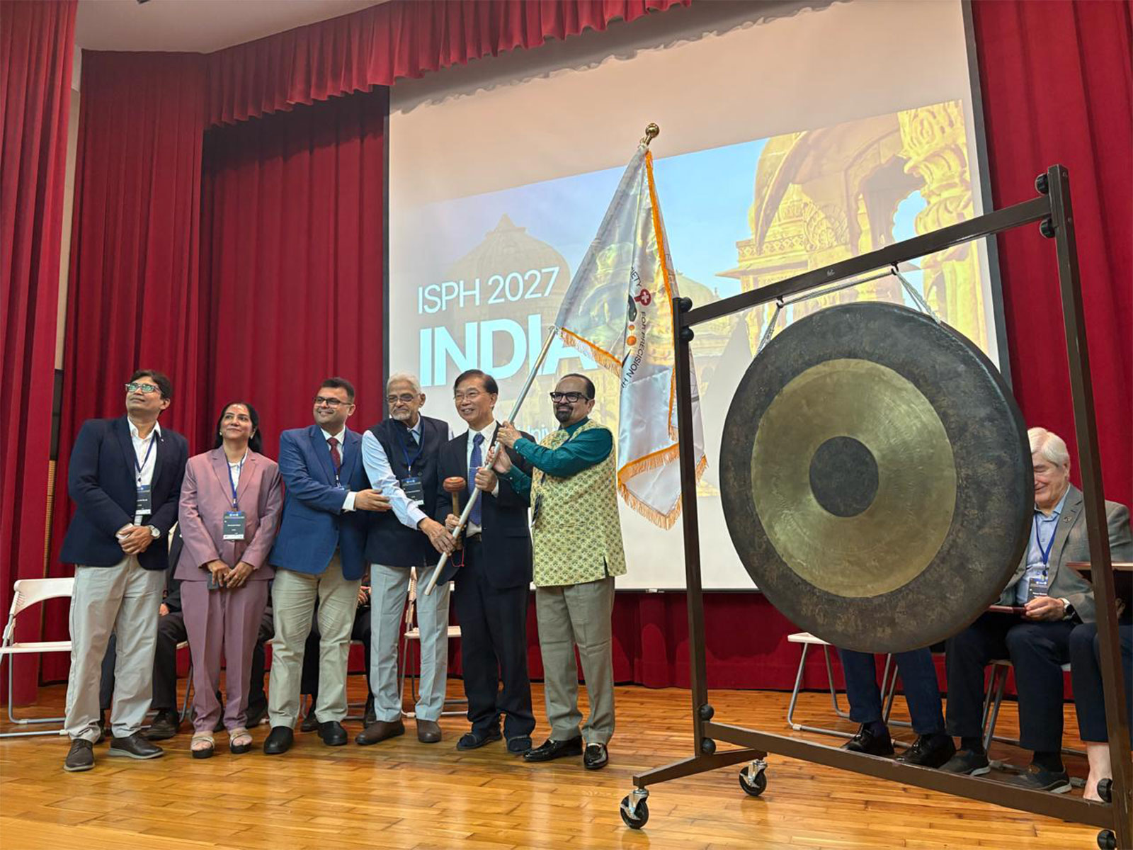 Navrachana University delegation at the ISPH 2026 conference in Taiwan