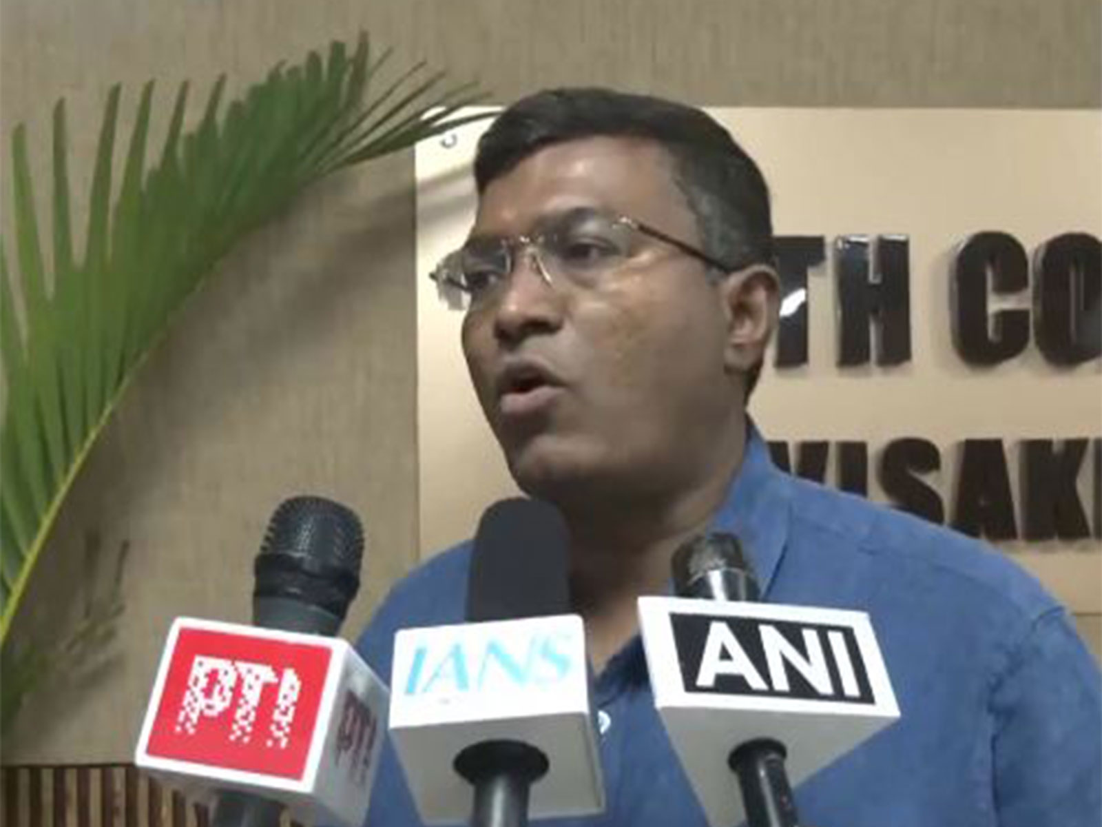 Chief Public Relations Officer of South Coast Railway, Y Balaji Kiran (Photo/ANI)
