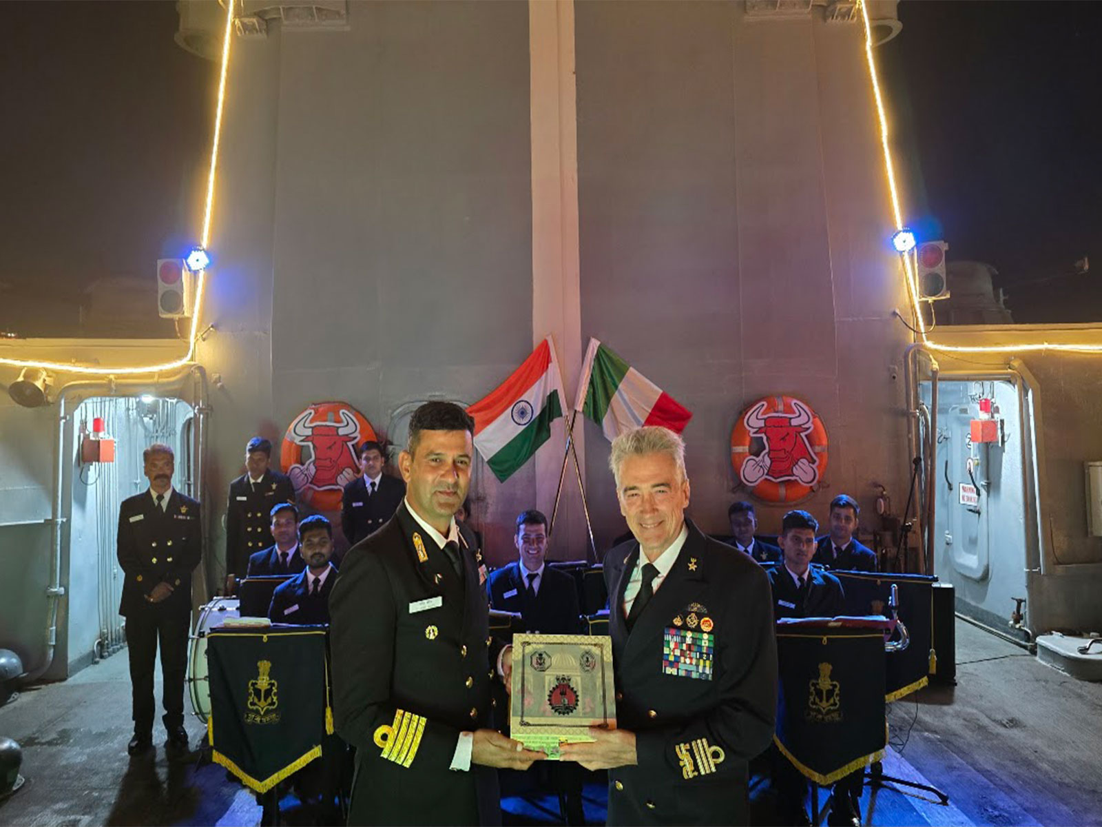 Indian Naval Ship Trishul concludes its port call at Civitavecchia, Italy (Photo/PIB)