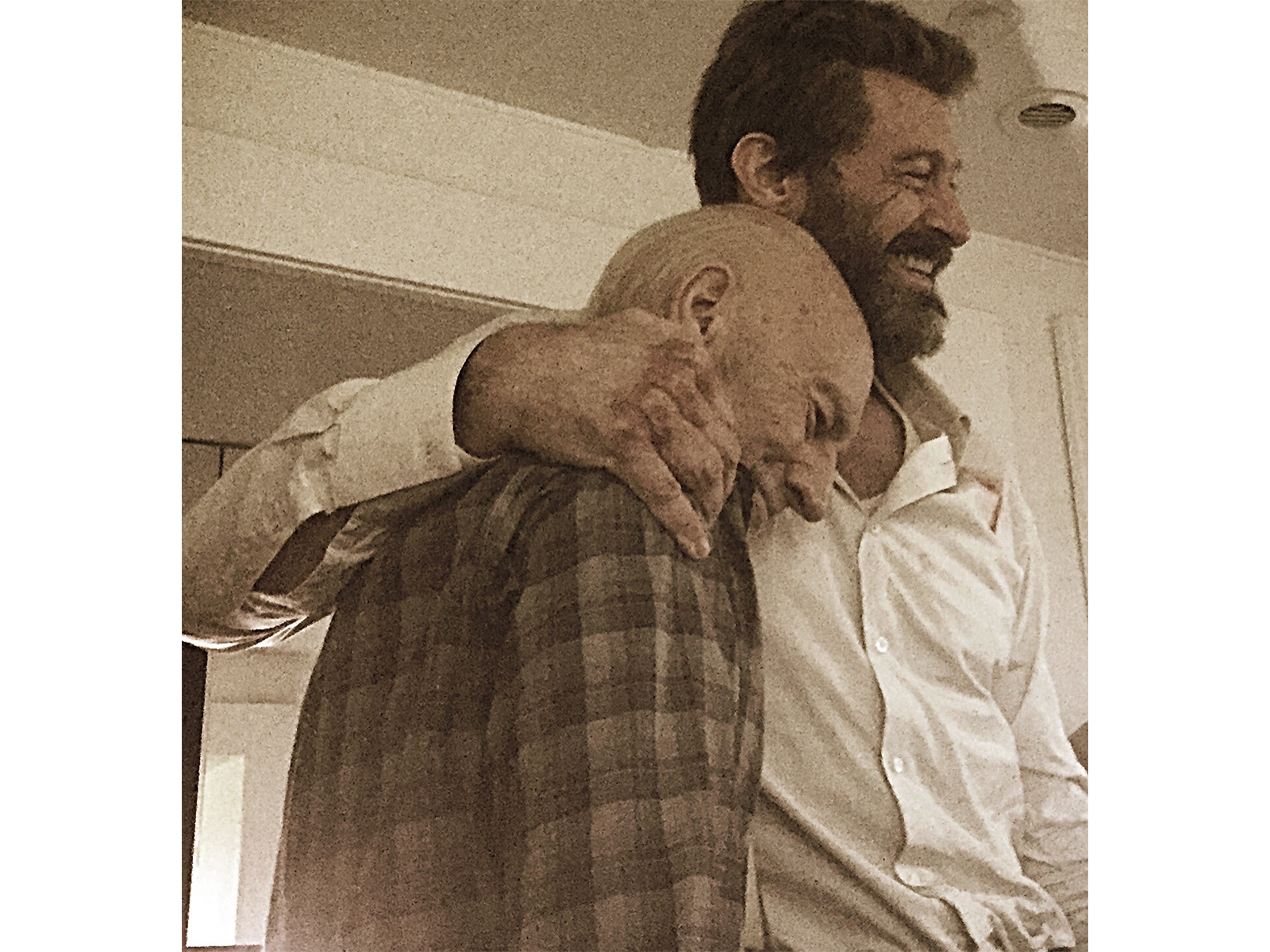 Hugh Jackman remembers Patrick Stewart (Photo/Instagram@thehughjackman)
