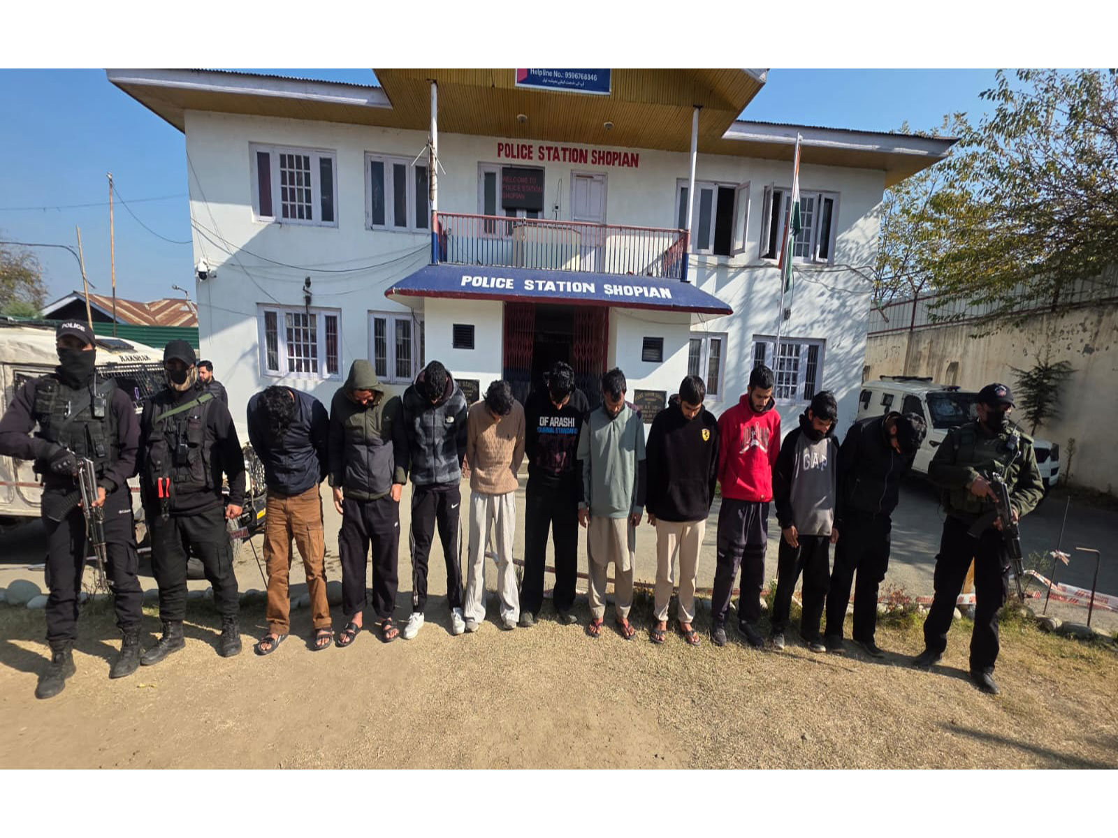  10 alleged terrorist arrested in alleged terror activities (Photo/ J&K release)