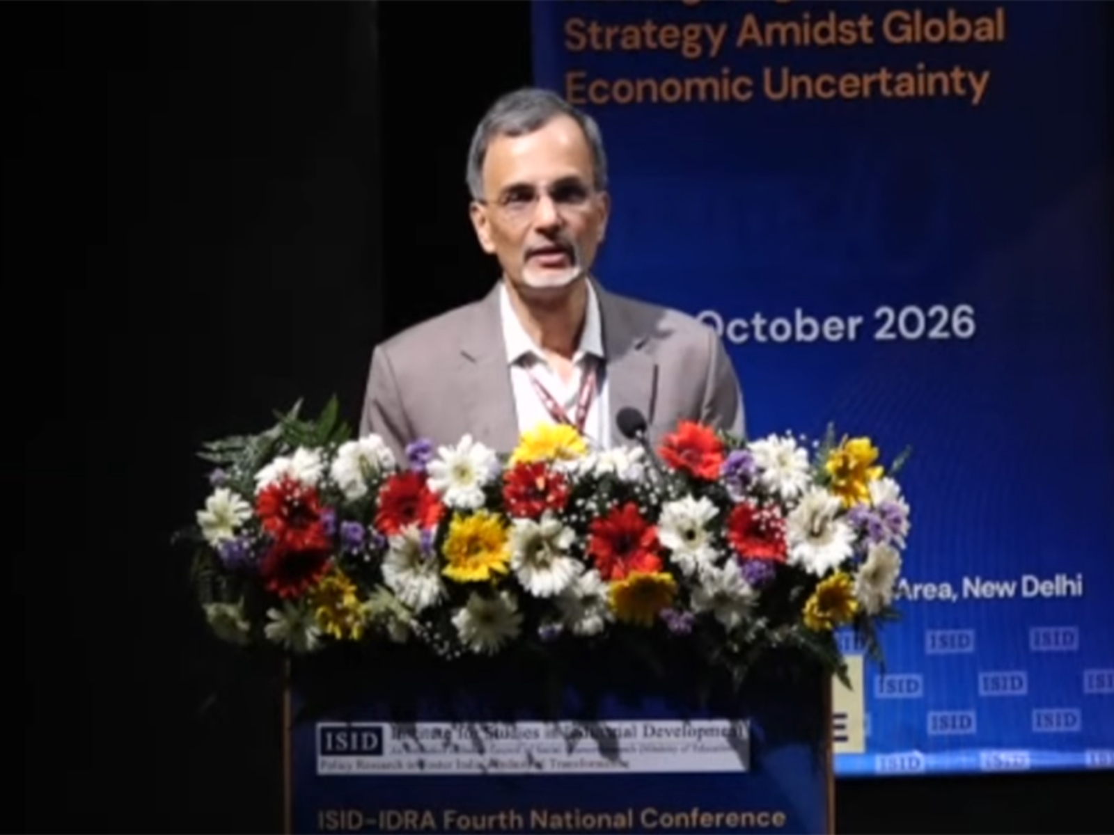 Chief Economic Adviser V. Anantha Nageswaran (Photo/Youtube/ ISID India)