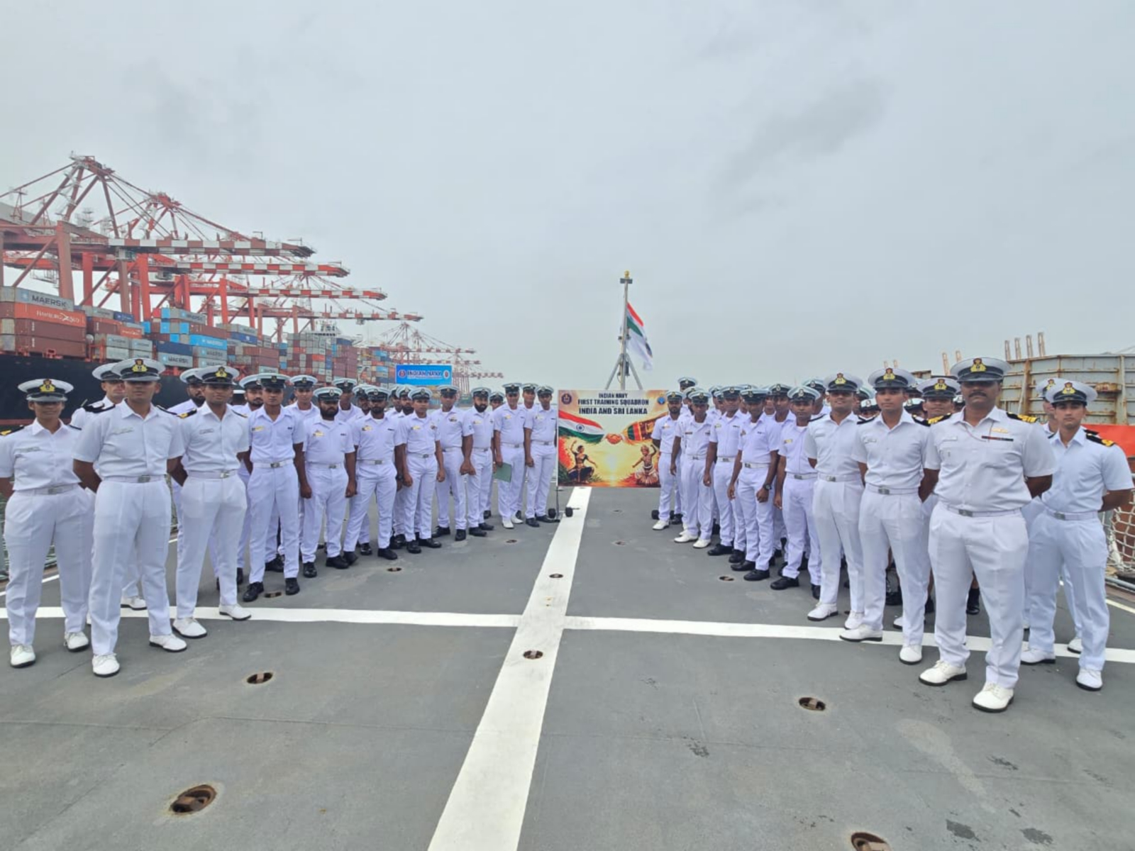 Indian Navy's First Training Squadron departs Colombo after 'Passage Exercise' with Sri Lankan Navy (Photo/X/@indiannavy)