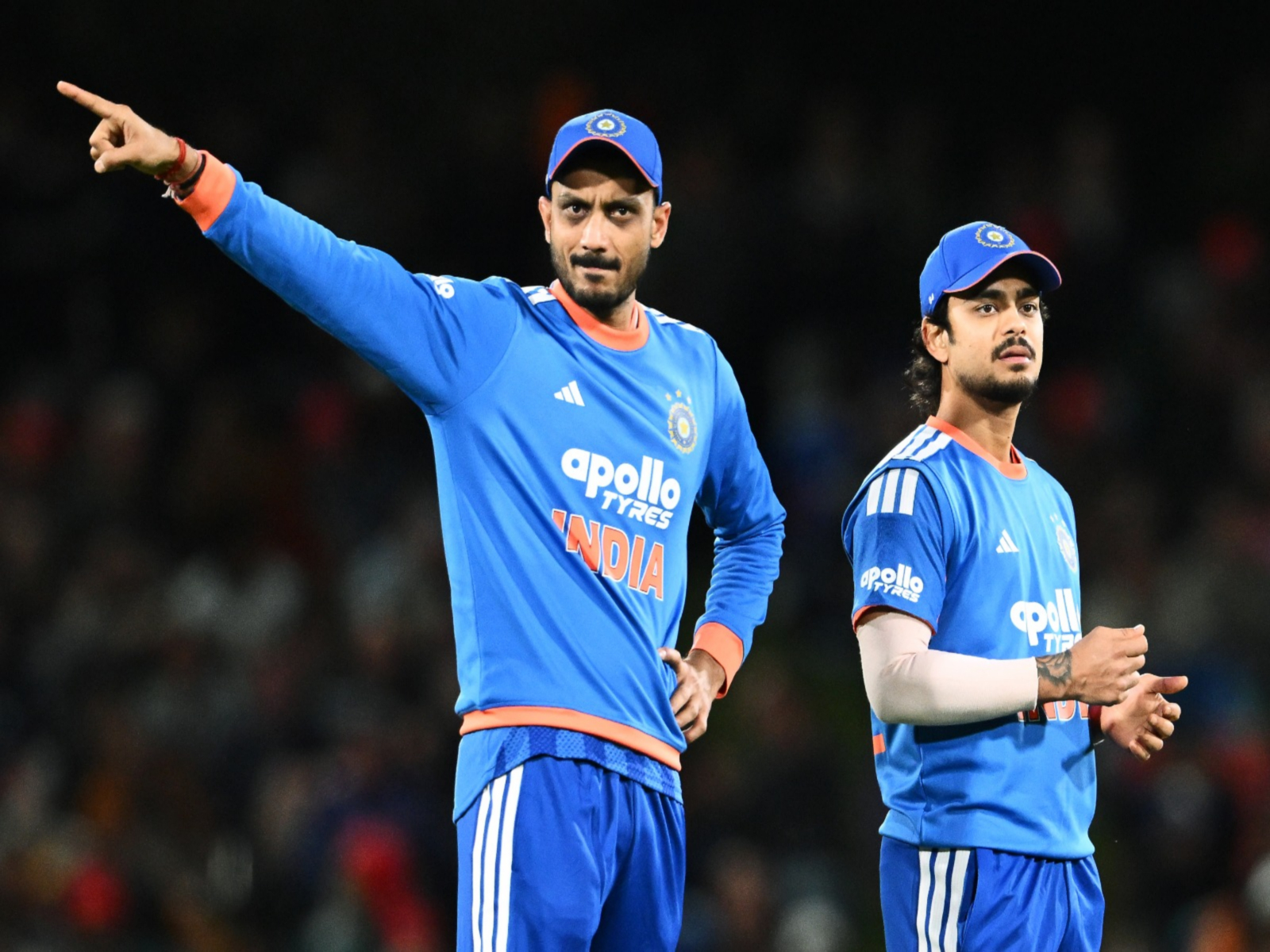 India's Axar Patel and Ishan Kishan. (Photo/ANI)