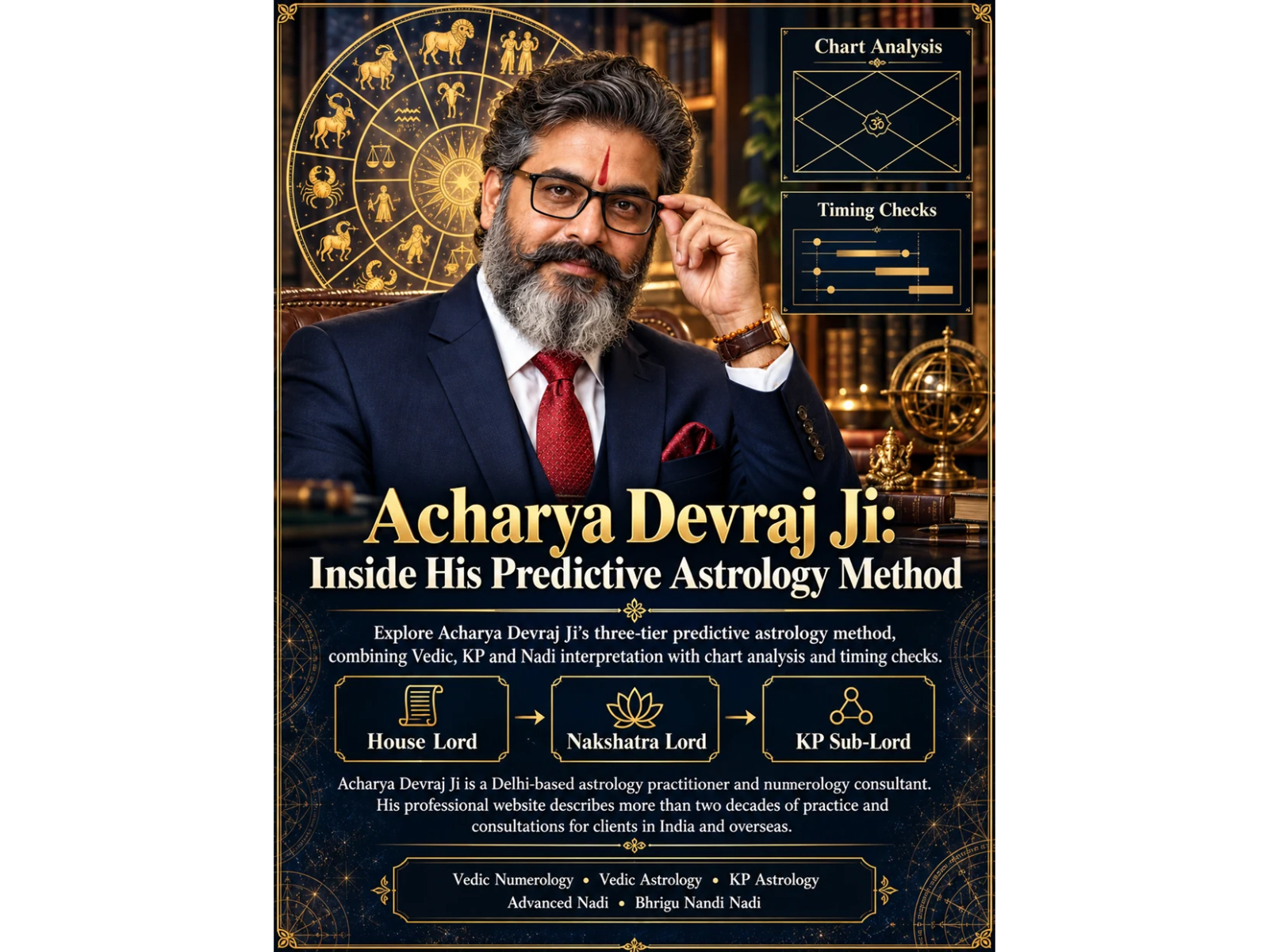 A closer look at the astrology practitioner’s layered approach to birth-chart interpretation, event timing and question-specific consultations