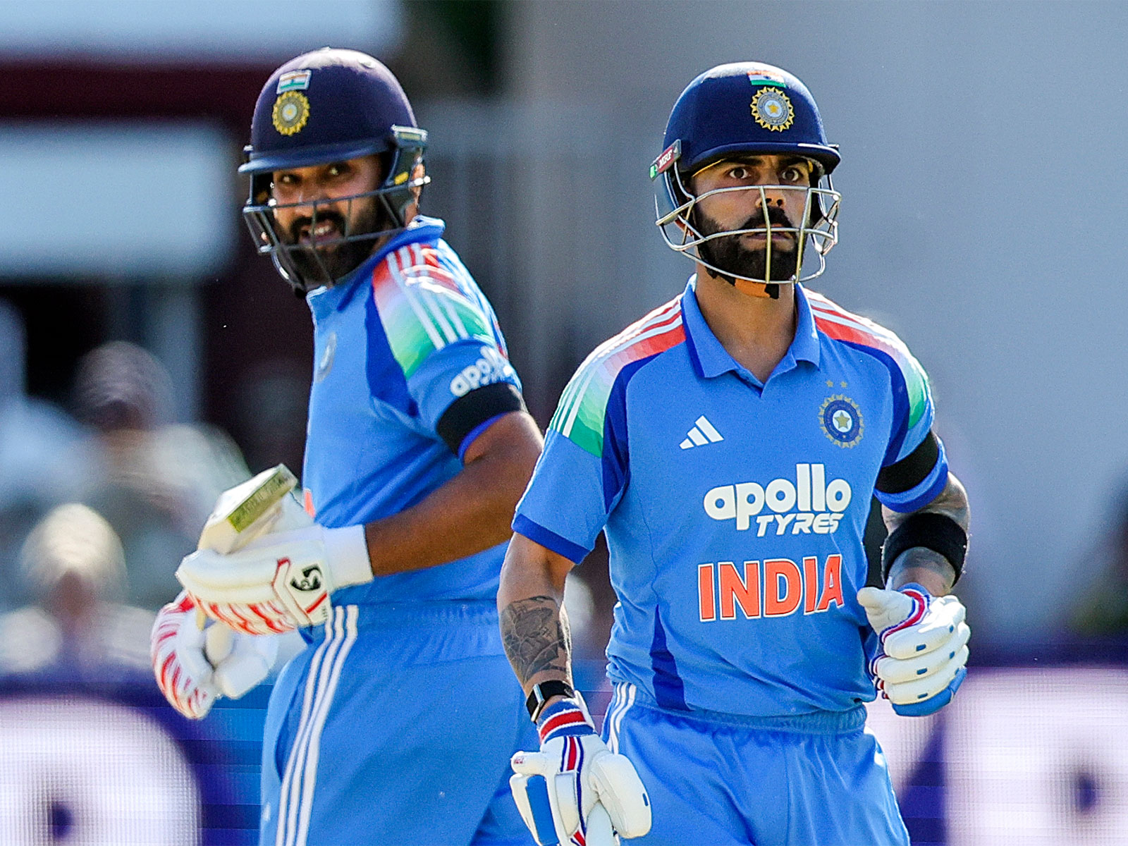 India's Rohit Sharma (left) and Virat Kohli (right) (Photo: ANI)