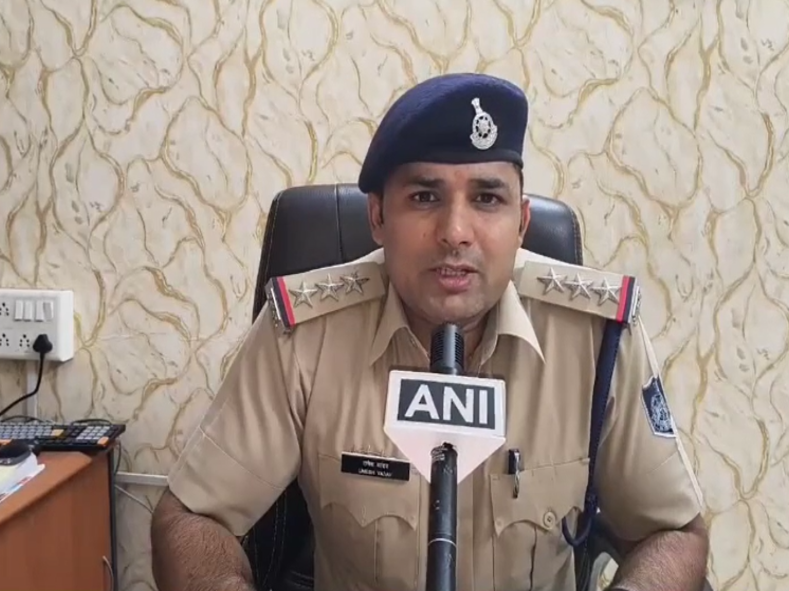 Madan Mahal police station in-charge Umesh Yadav (Photo/ANI)
