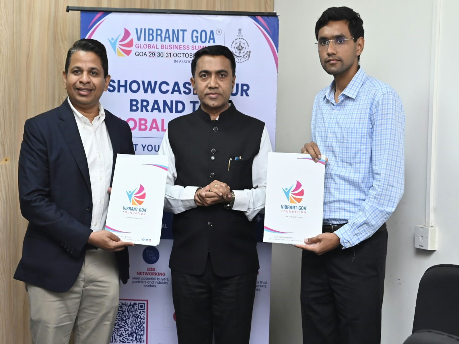 Goa Chief Minister Pramod Sawant with ANVI founder Ashutosh Verma (Photo/ANVI)