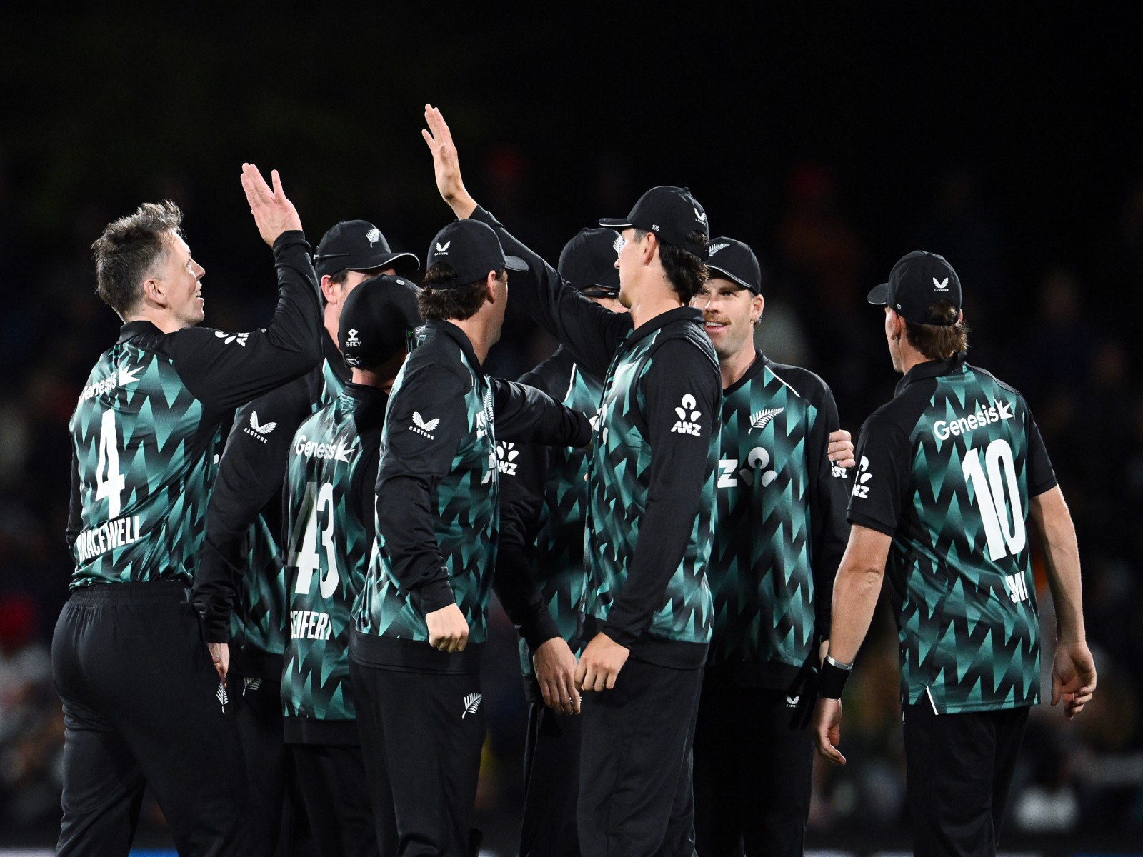 New Zealand cricket team players (Photo: ANI)