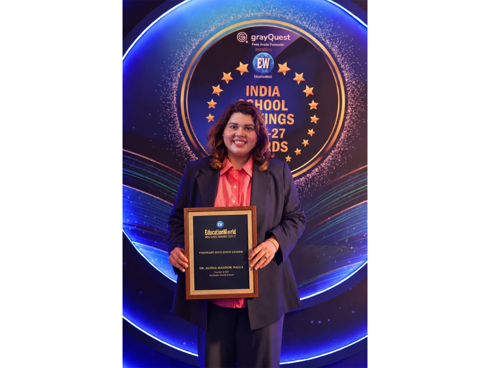 The recognition celebrates her vision, leadership and enduring commitment to shaping learner-centred education in India 
