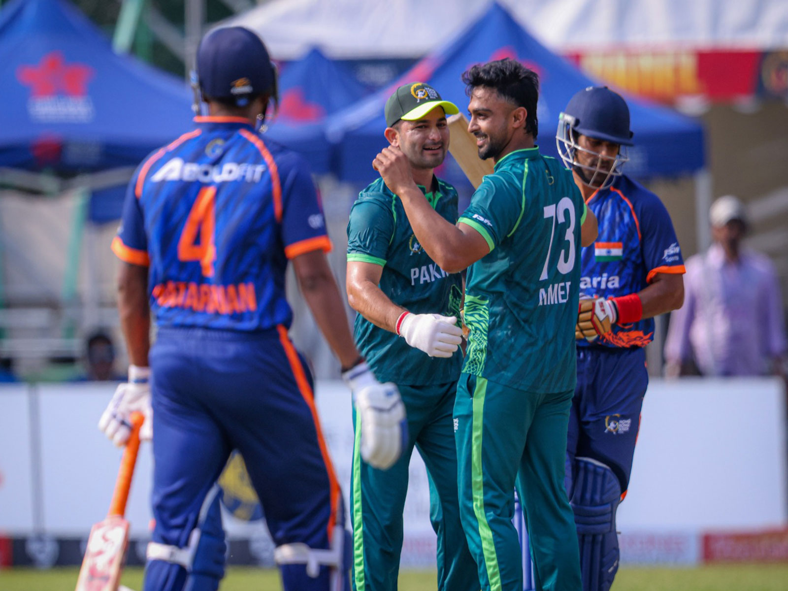 India suffer 4-wicket defeat against Pakistan in Hong Kong Sixes match. (Photo: Hong Kong Sixes)