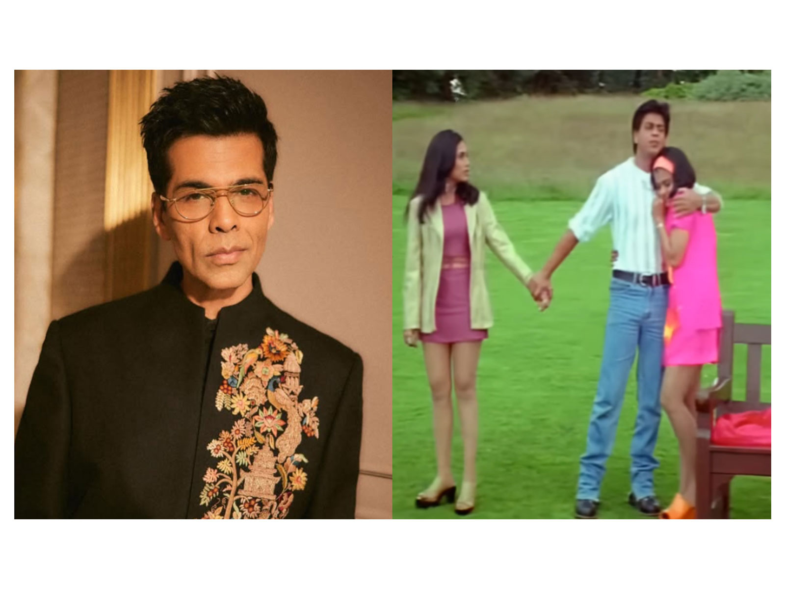 Karan Johar, a still from ‘Kuch Kuch Hota Hai’ (Photo/Instagram/@karanjohar), (Photo/YouTube/@dharmaproductions)