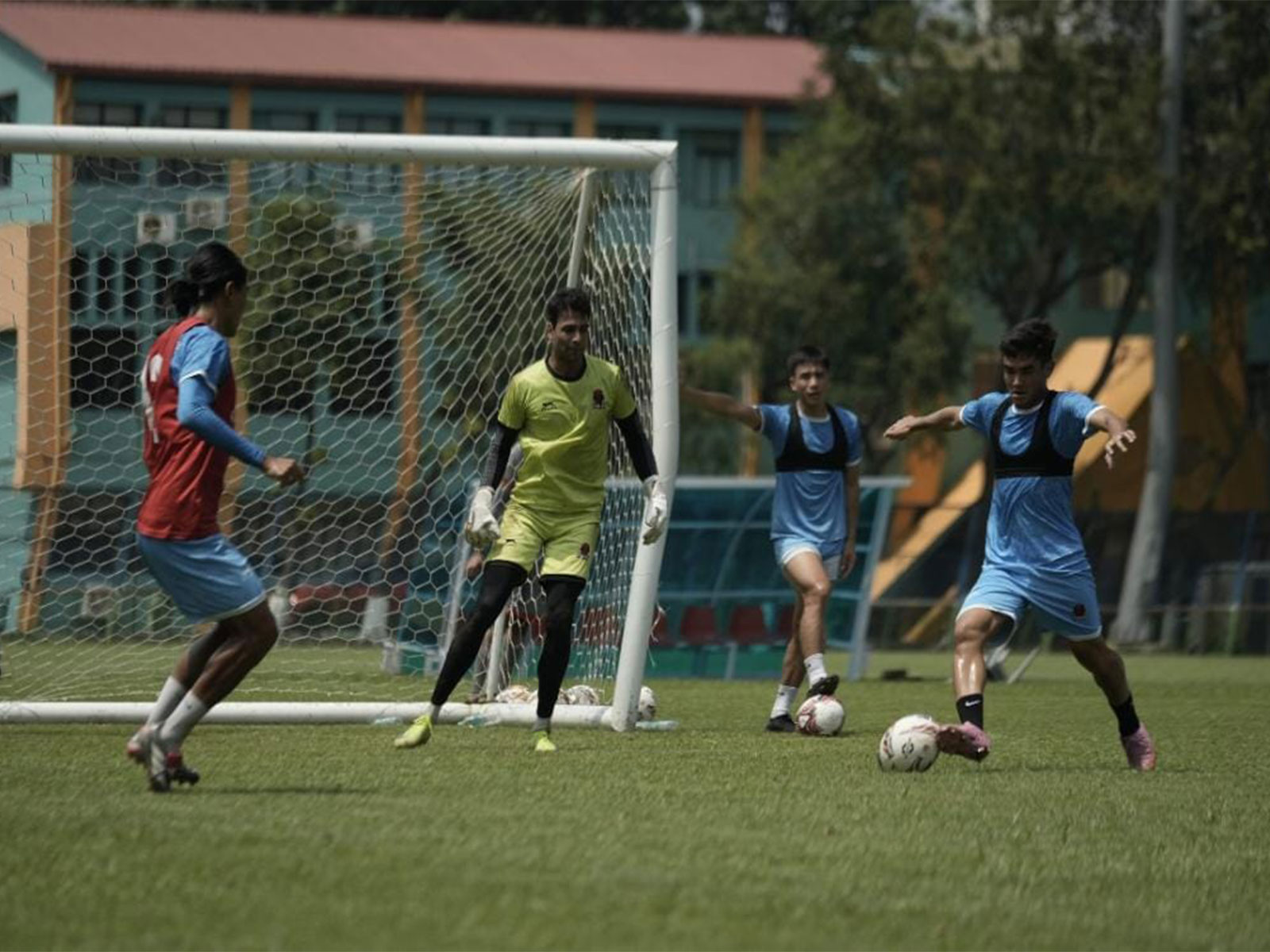 Punjab FC team training. (Photo: Punjab FC)