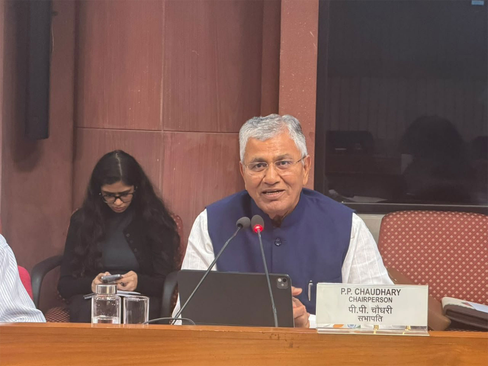 Chairman of the Joint Parliamentary Committee on 'One Nation, One Election', PP Chaudhary (Photo/ANI)