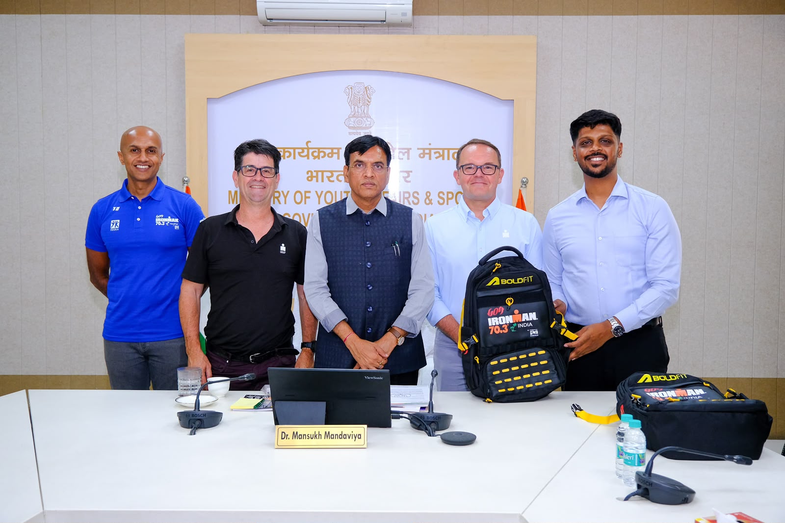 IRONMAN Group, Yoska pledge support for Fit India Movement. (Photo/IRONMAN)