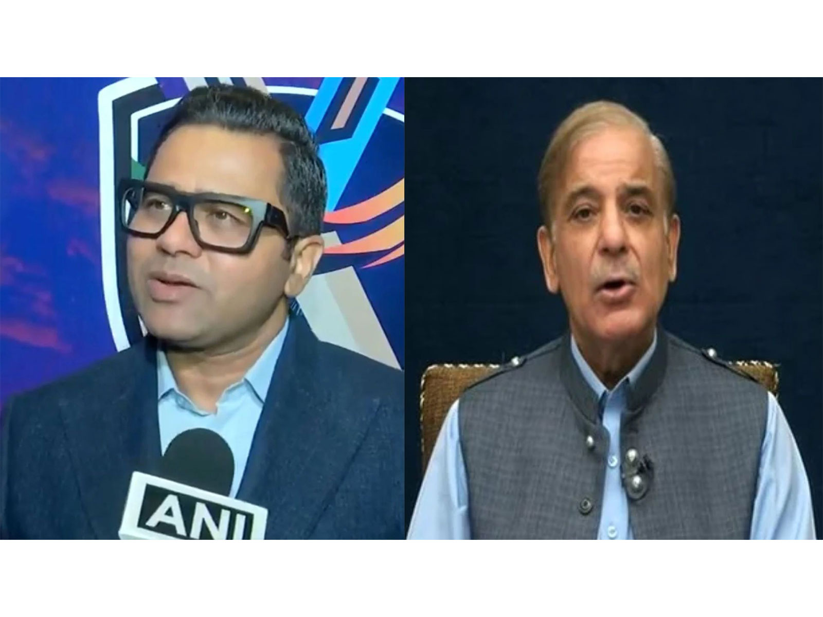 Former Indian cricketer Aakash Chopra and  Pakistan Prime Minister Shehbaz Sharif. (Photo/ANI) 
