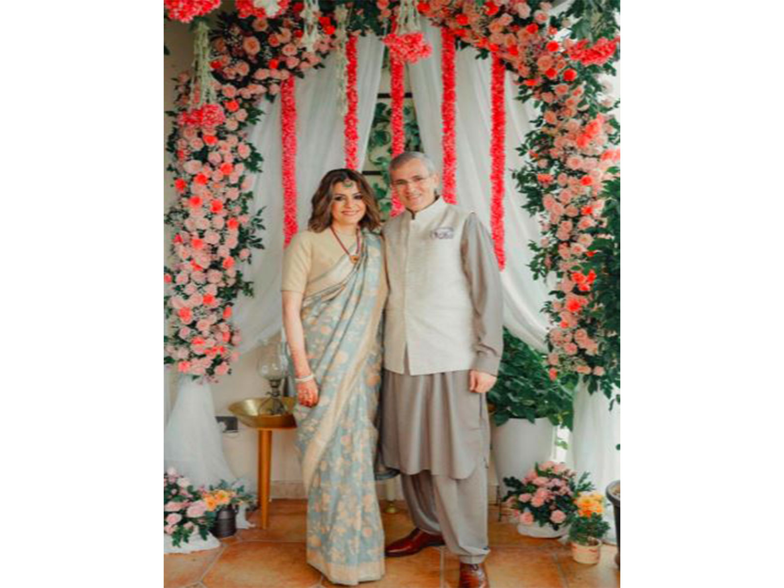 CM Omar Abdullah with Nidhi Razdan (Photo/X@OmarAbdullah)