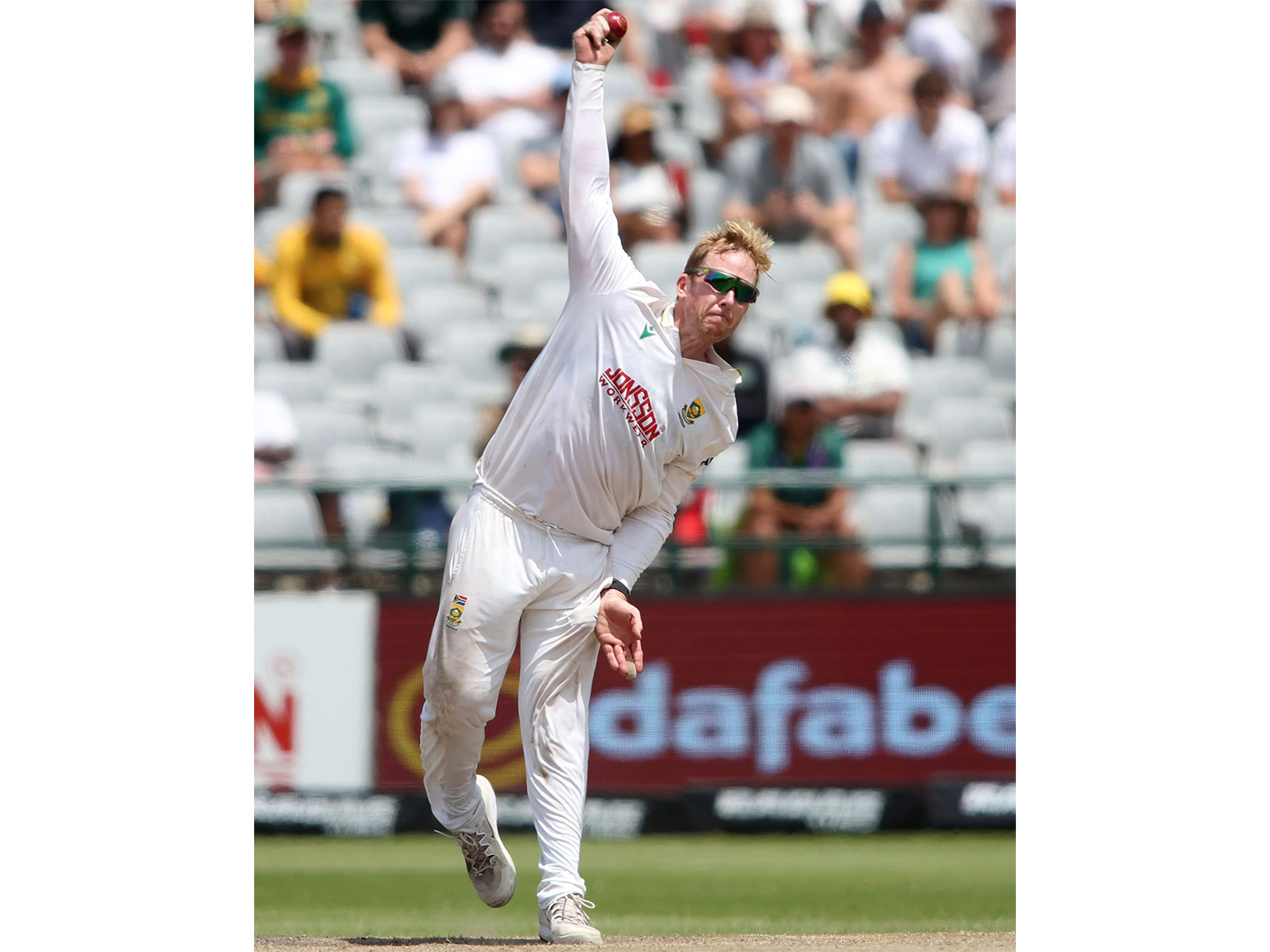 Simon Harmer in action (Photo:X/@ProteasMenCSA)