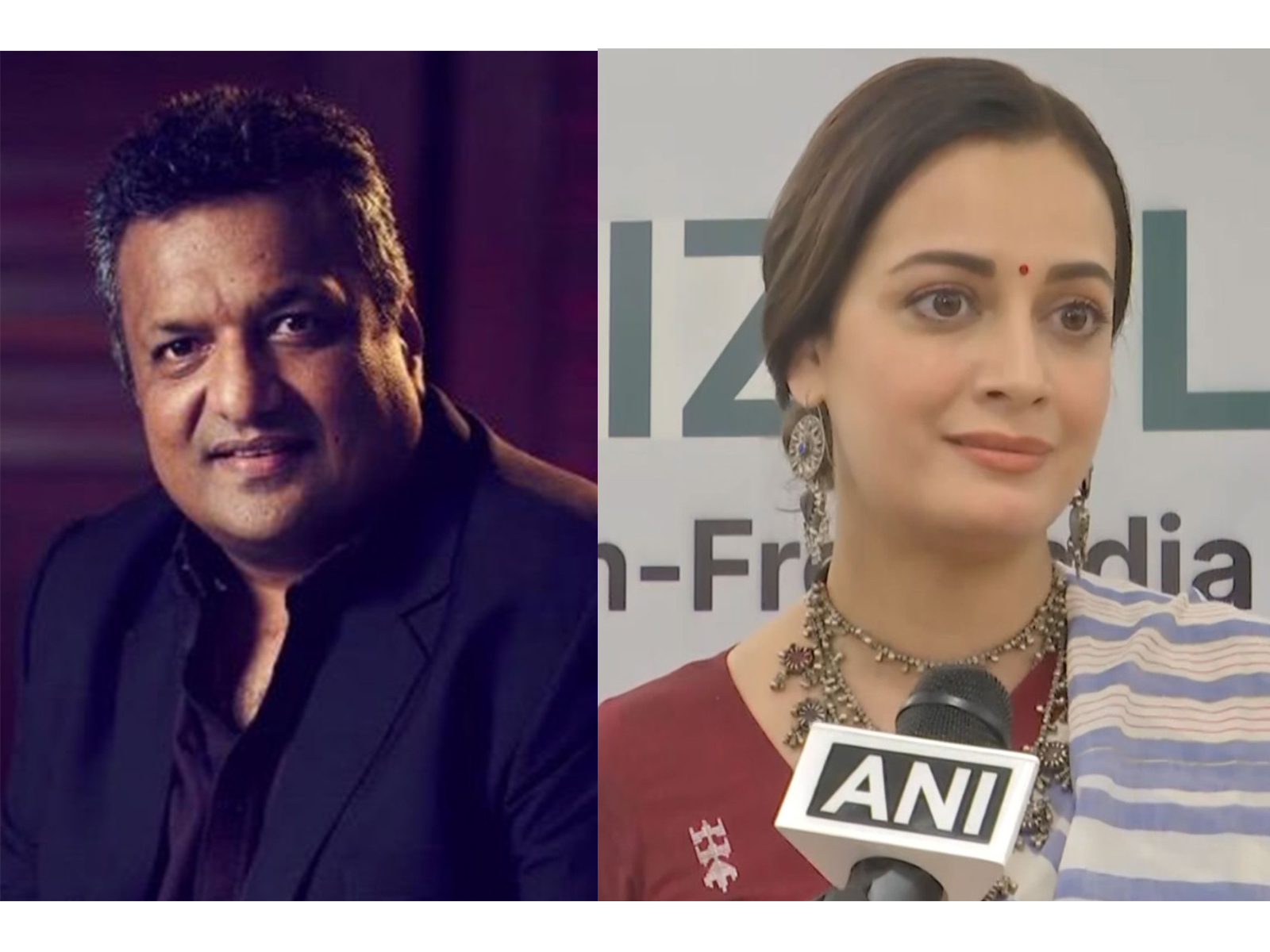 Filmmaker Sanjay Gupta (Photo/X/@_SanjayGupta) and Dia Mirza (Photo/ANI)