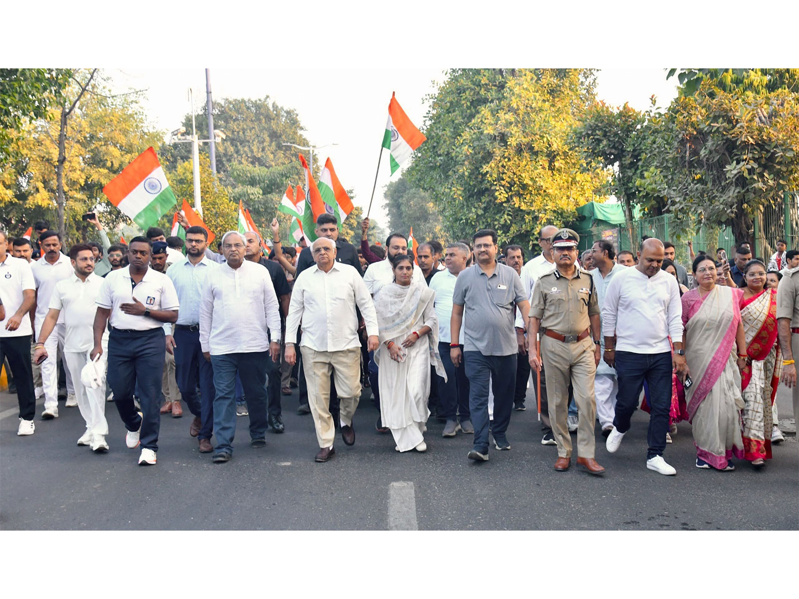 Gujarat CM Patel flags off ‘Run for Unity’ (Photo/X@Bhupendrapbjp)