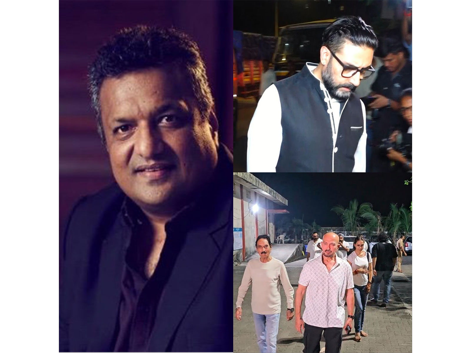 Sanjay Gupta (Photo/X@SanjayGupta), Abhishek Bachchan, Rakesh Roshan (Photo/ANI)