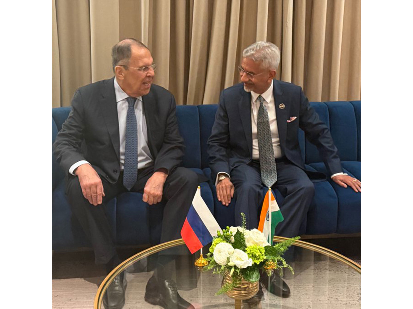 External Affairs Minister S Jaishankar meets Russian Foreign Minister Sergey Lavrov on the sidelines of the G20 Foreign Ministers’ Meeting in Atlanta, US. (Photo: X/@DrSJaishankar)