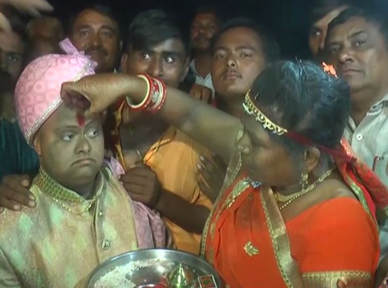 Ajay Barot's wedding procession. Photo/ANI