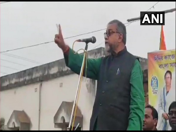 West Bengal Minister Tapas Roy addressing an event on Friday in Bankura. West Bengal Minister Tapas Roy addressing an event on Friday in Bankura.