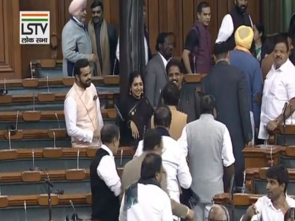 Opposition staged a walkout in Lok Sabha on Monday (Photo/ANI) Opposition staged a walkout in Lok Sabha on Monday (Photo/ANI)