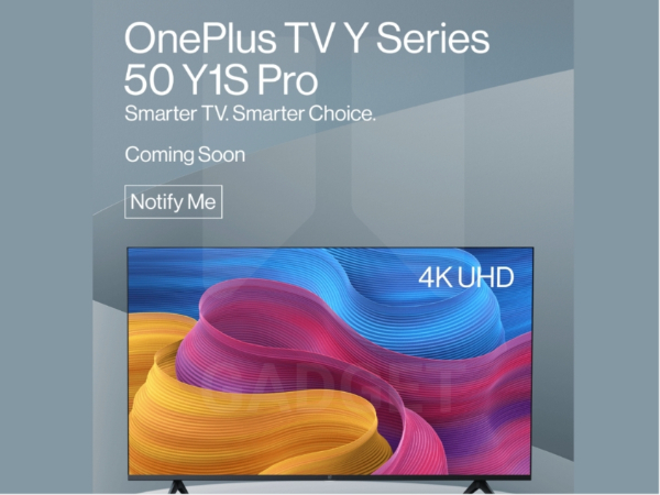 OnePlus TV Y Series 50 Y1S Pro set to come with 4K screen and Dolby Audio OnePlus TV Y Series 50 Y1S Pro set to come with 4K screen and Dolby Audio