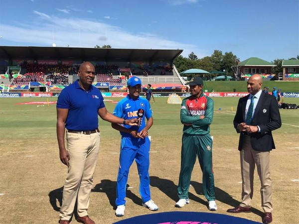 India and Bangladesh captains during toss at finals of U19 World Cup (Photo/ Cricket World Cup Twitter) India and Bangladesh captains during toss at finals of U19 World Cup (Photo/ Cricket World Cup Twitter)