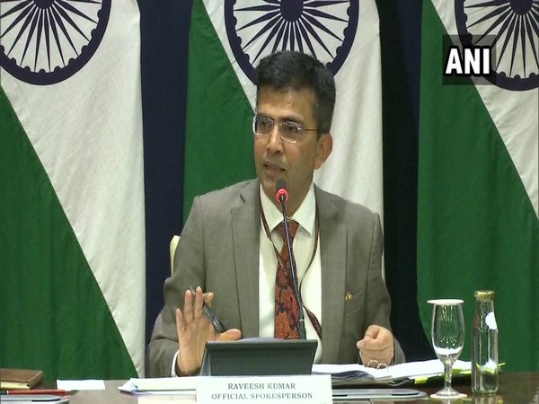 MEA spokesperson Raveesh Kumar addressing a press briefing in New Delhi on Thursday. Photo/ANI MEA spokesperson Raveesh Kumar addressing a press briefing in New Delhi on Thursday. Photo/ANI