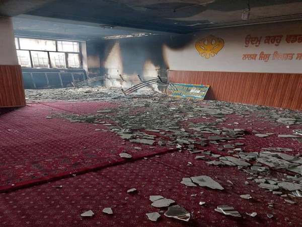Inside of the Gurudwara attacked in Kabul on Wednesday (Picture Credits: Twitter/ANI) Inside of the Gurudwara attacked in Kabul on Wednesday (Picture Credits: Twitter/ANI)