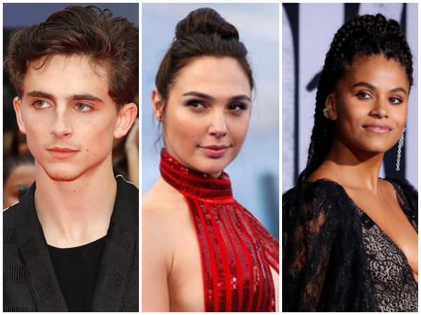 Zazie Beetz, Gal Gadot and Timothee Chalamet Zazie Beetz, Gal Gadot and Timothee Chalamet