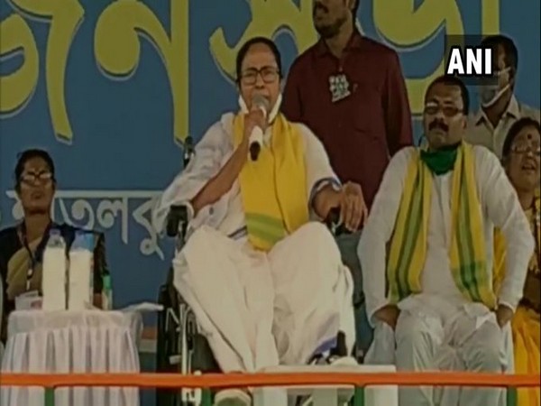 West Bengal Chief Minister Mamata Banerjee speaking at a public gathering in Coochbehar on Wednesday. West Bengal Chief Minister Mamata Banerjee speaking at a public gathering in Coochbehar on Wednesday.