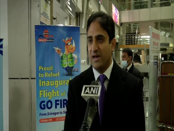 Srinagar mayor Junaid Azim Mattu speaking to ANI in Srinagar on Saturday. (Photo/ANI)