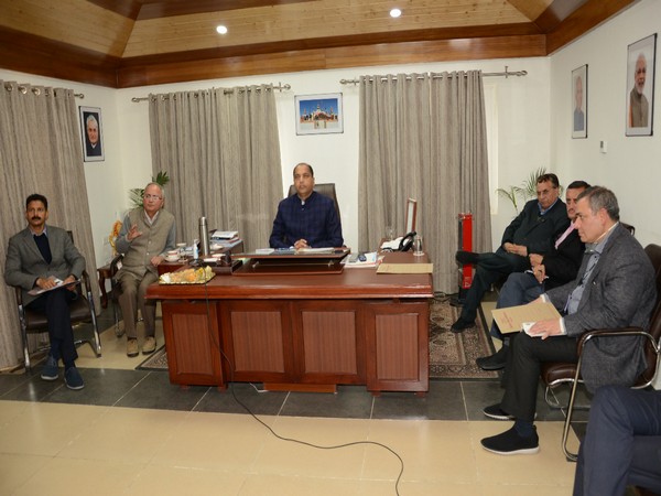 Himachal Pradesh Chief Minister Jai Ram Thakur interacting through video conference. Photo/ANI Himachal Pradesh Chief Minister Jai Ram Thakur interacting through video conference. Photo/ANI