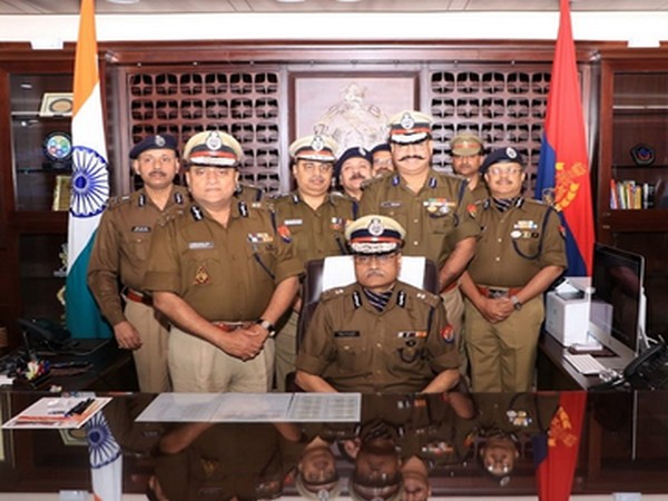 Hitesh Chandra Awasthi (sitting on chair) takes charge as interim DGP of Uttar Pradesh. Hitesh Chandra Awasthi (sitting on chair) takes charge as interim DGP of Uttar Pradesh.