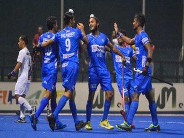 Indian junior team celebrating after defeating Malaysia 4-2. (Photo/Hockey India Twitter) Indian junior team celebrating after defeating Malaysia 4-2. (Photo/Hockey India Twitter)