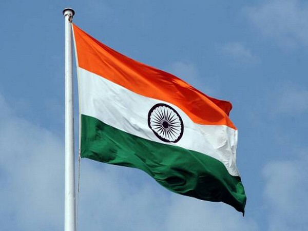 India's national flag. India's national flag.