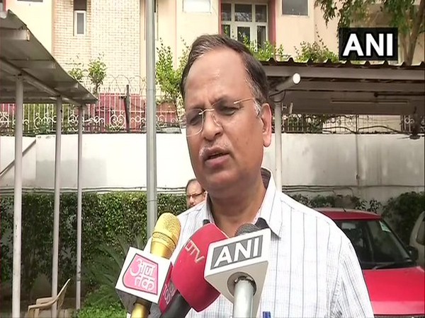 Delhi Health Minister Satyendar Jain speaking to media on Thursday. Photo/ANI Delhi Health Minister Satyendar Jain speaking to media on Thursday. Photo/ANI
