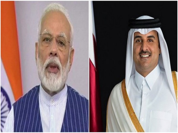 Prime Minister Narendra Modi and Sheikh Tamim Bin Hamad al Thani, the Amir of Qatar Prime Minister Narendra Modi and Sheikh Tamim Bin Hamad al Thani, the Amir of Qatar