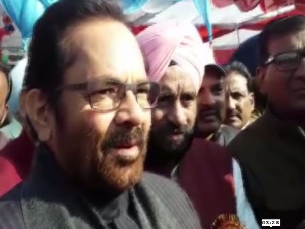 Union Minister of Minority Affairs and Bharatiya Janata Party (BJP) leader Mukhtar Abbas Naqvi speaking to reporters on Sunday. Photo/ANI Union Minister of Minority Affairs and Bharatiya Janata Party (BJP) leader Mukhtar Abbas Naqvi speaking to reporters on Sunday. Photo/ANI