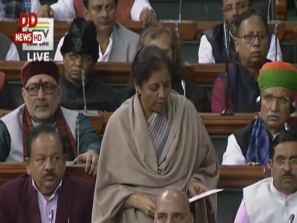 Finance Minister Nirmala Sitharaman tabling the Economic Survey 2019-20 in Parliament on Friday. Photo/LSTV Finance Minister Nirmala Sitharaman tabling the Economic Survey 2019-20 in Parliament on Friday. Photo/LSTV