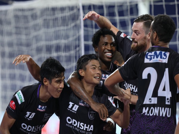 Odisha players celebrate after scoring goal against East Bengal (Photo/ Sportzpics)