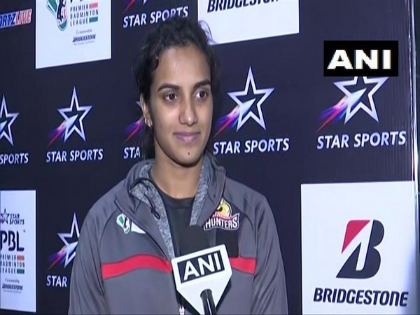Shuttler PV Sindhu speaking to ANI in Lucknow on Sunday Shuttler PV Sindhu speaking to ANI in Lucknow on Sunday