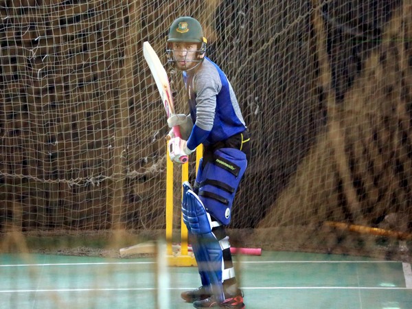 Mushfiqur Rahim batting in the nets. (Photo/BCB Twitter) Mushfiqur Rahim batting in the nets. (Photo/BCB Twitter)